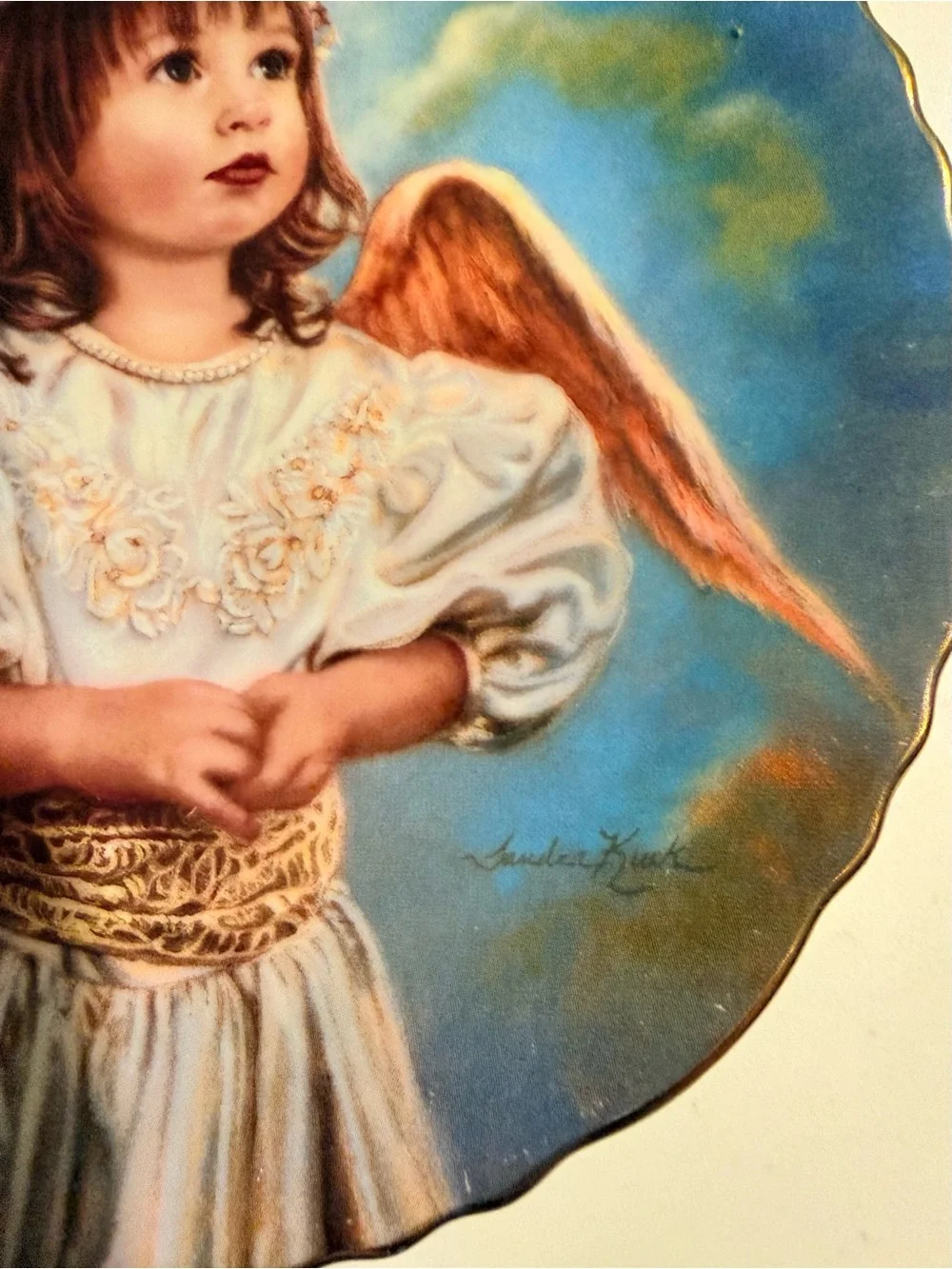Vintage 1994 Sandra Kuck “Angel of Hope” Limited Edition Collector Plate